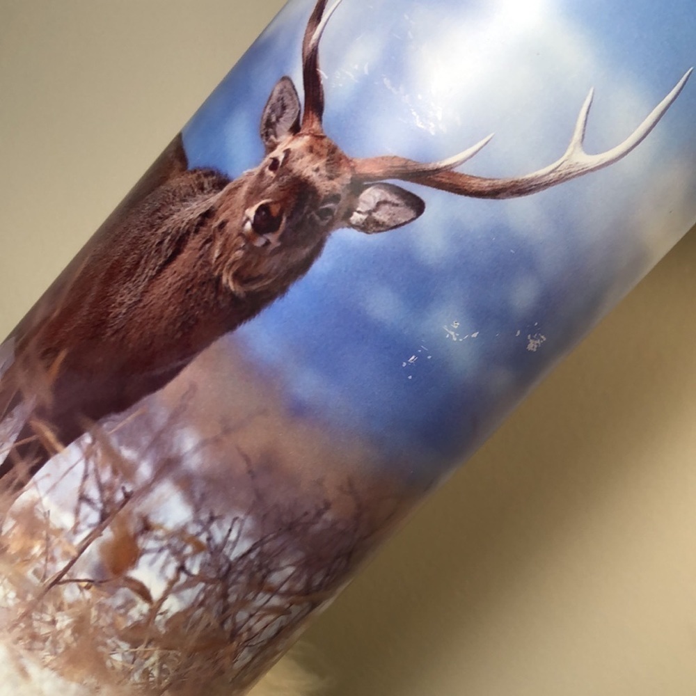 WATER BOTTLE | XL Stainless Steel Buck Deer Field Hunting Scene - Picture 10 of 10